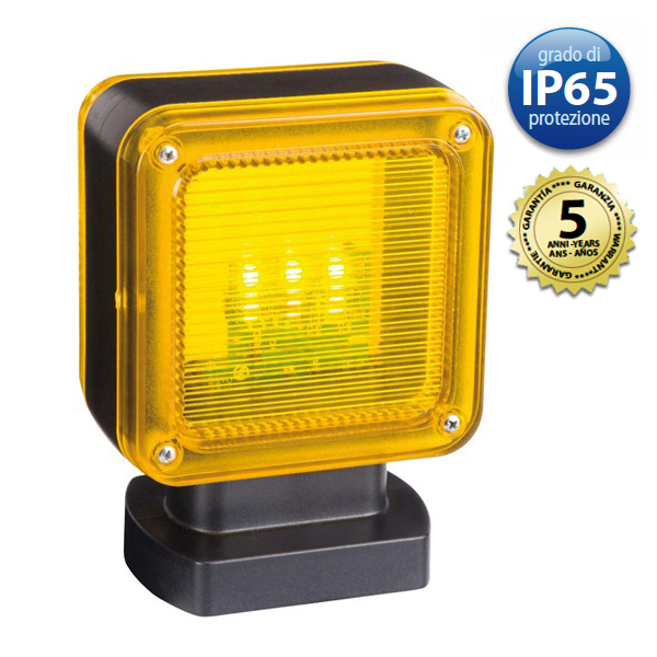 Lampeggiatore Universale a LED per cancelli giallo - Matic Automazioni