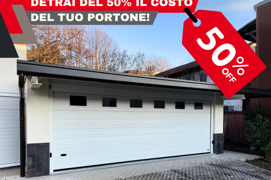 BONUS CASA 2025: DETRAI IL 50% SUL TUO PORTONE CASA!